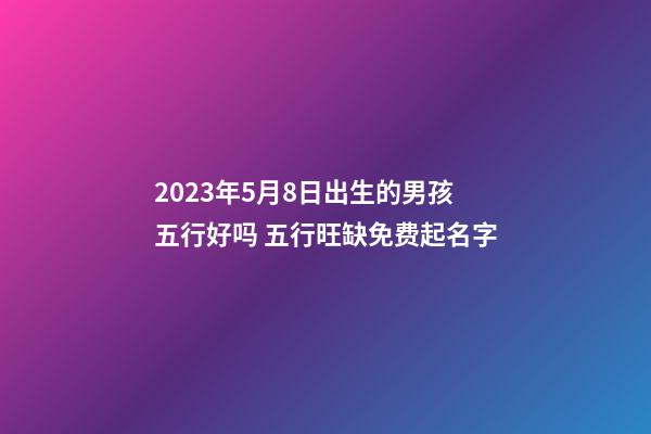 2023年5月8日出生的男孩五行好吗 五行旺缺免费起名字
